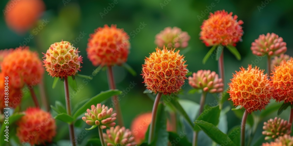 Close-up of Orange Flowers in a Garden Close-up of Orange Flowers in a Garden