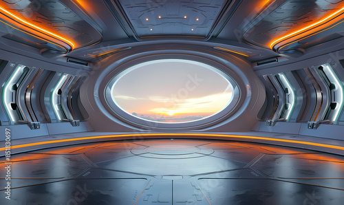 Fototapeta Naklejka Na Ścianę i Meble -  abstract 3d tunnel