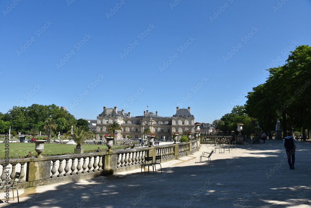 Jardin du Luxembourg en été à Paris. France Jardin du Luxembourg en été à Paris. France