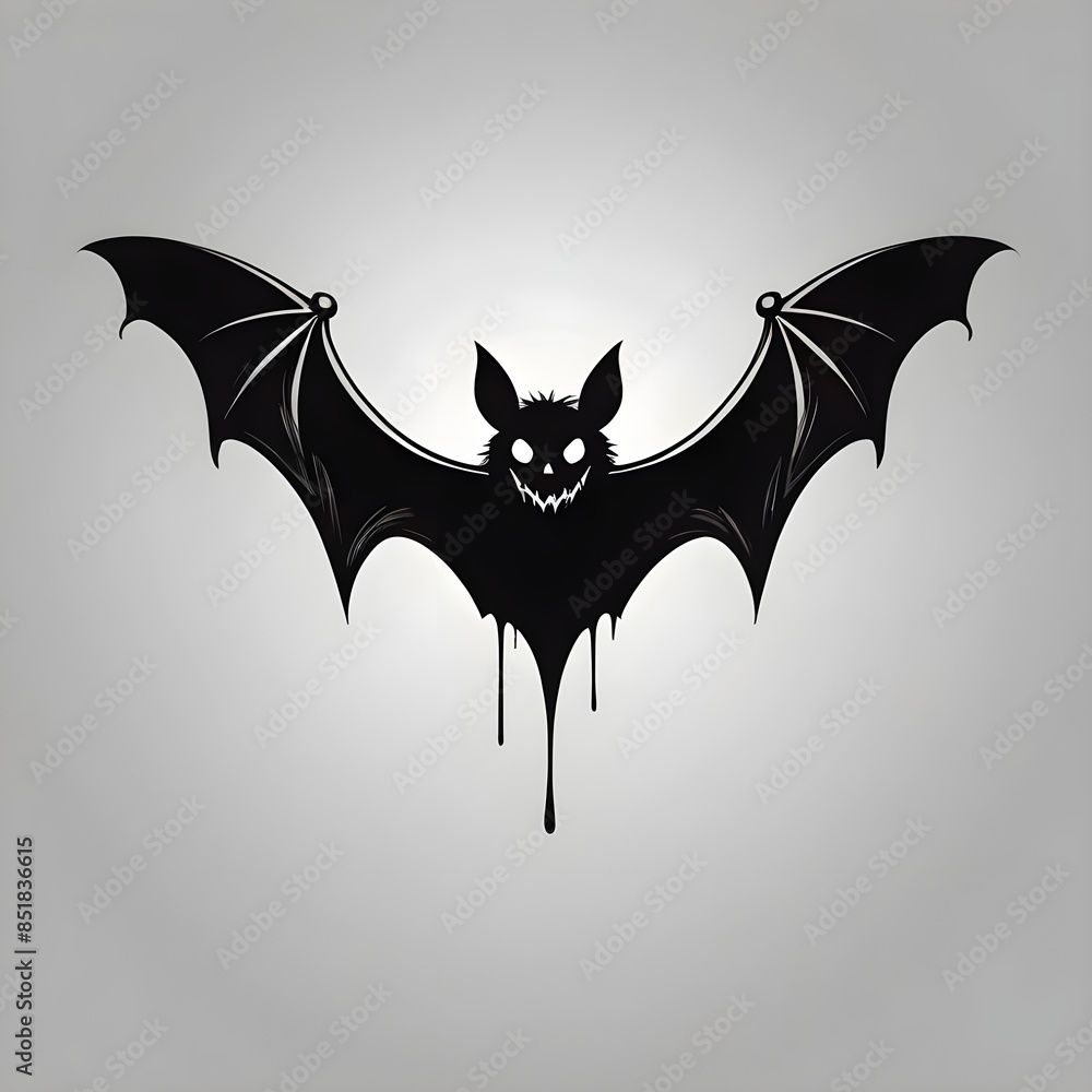 Halloween Spooky Bat, Halloween Black Vector Horror Bat Logo Style Halloween Spooky Bat, Halloween Black Vector Horror Bat Logo Style