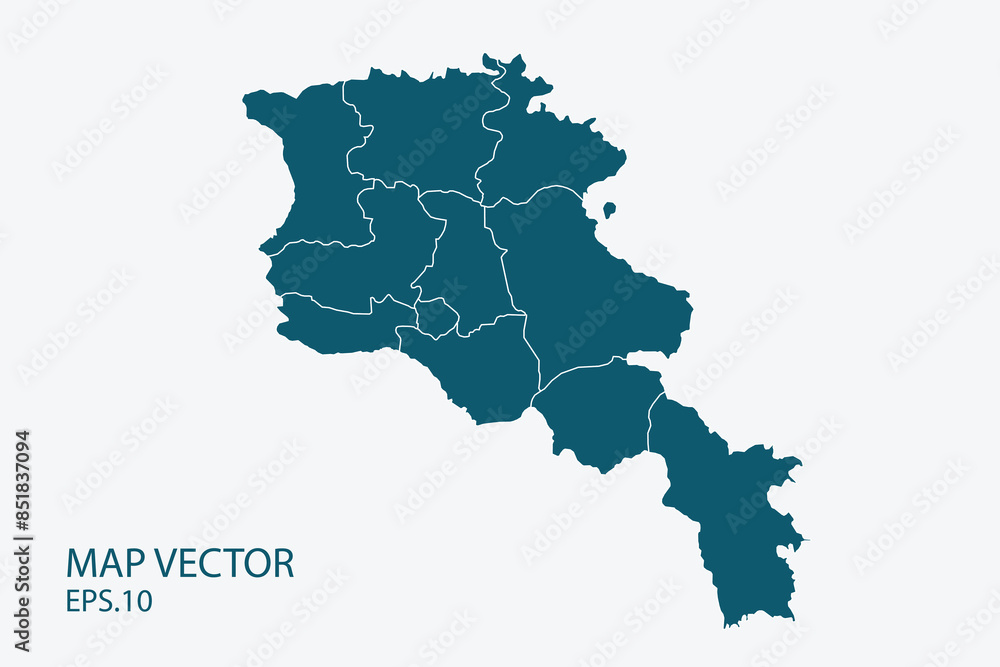Armenia map High Detailed on white background. Abstract design vector illustration eps 10 Armenia map High Detailed on white background. Abstract design vector illustration eps 10