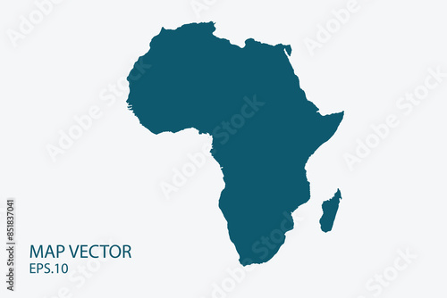 Africa map High Detailed on white background. Abstract design vector illustration eps 10