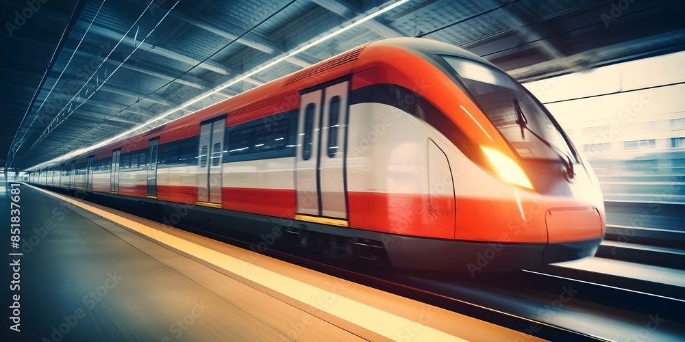 Fototapeta premium Explore core principles of modern transportation systems. Concept Infrastructure Design, Sustainable Practices, Efficient Network Planning, Technology Integration, User-Centric Solutions