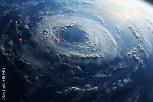 Massive, powerful hurricane...