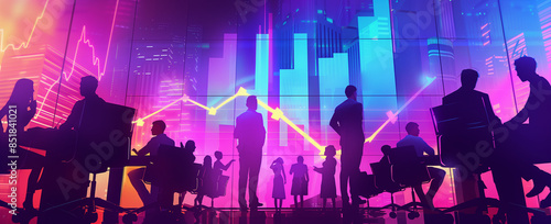 Wallpaper Mural Neon Minds Illuminating the Future of Business Torontodigital.ca