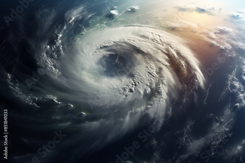 Massive, powerful hurricane...