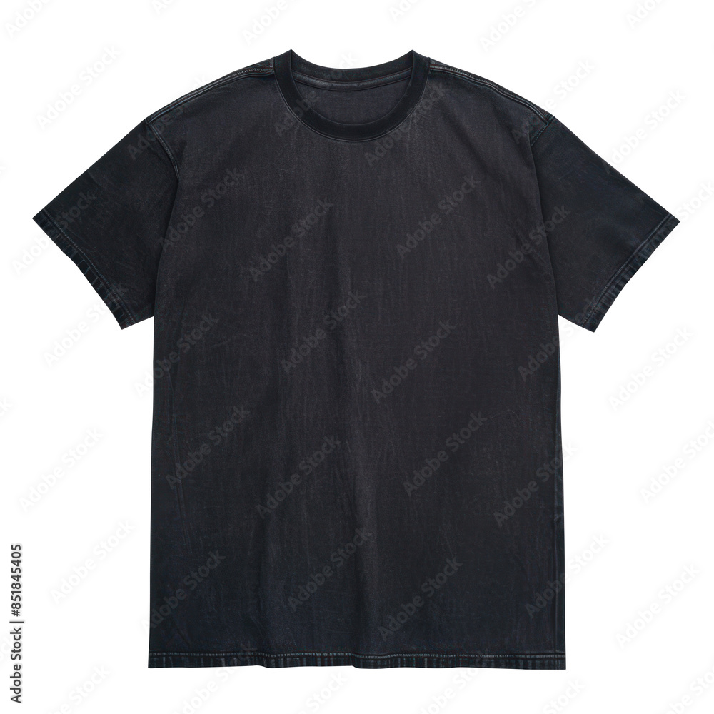 PNG Oversized Acid Washed Black Blank T-shirt Mockup Isolated On Transparent Background PNG Oversized Acid Washed Black Blank T-shirt Mockup Isolated On Transparent Background