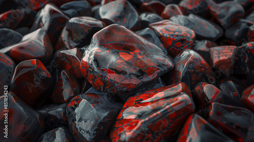 Close-up view of bloodstone with texture photo