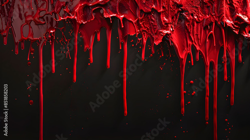 Blood, Dripping down a Dark Background