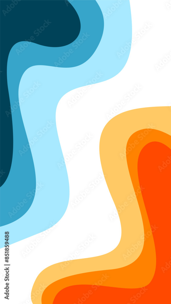 Abstract wavy Background. blue and orange background. abstract blue color wallpaper for phone. Abstract curvy orange background. Abstract wavy Background. blue and orange background. abstract blue color wallpaper for phone. Abstract curvy orange background.