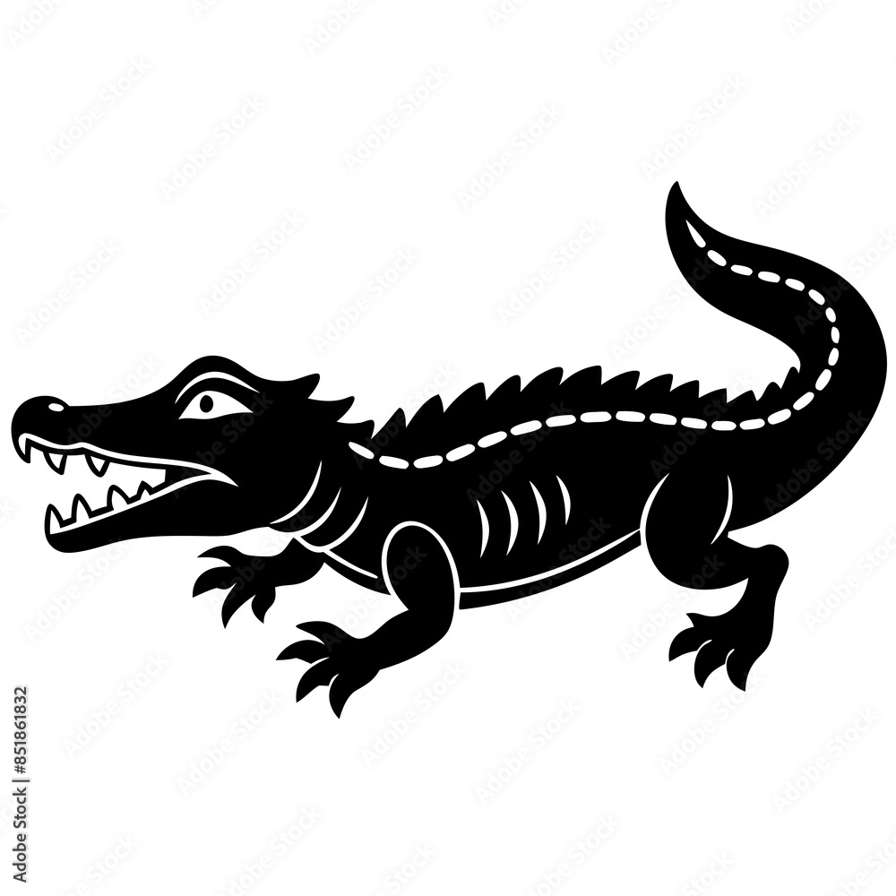 crocodile isolated on white crocodile isolated on white