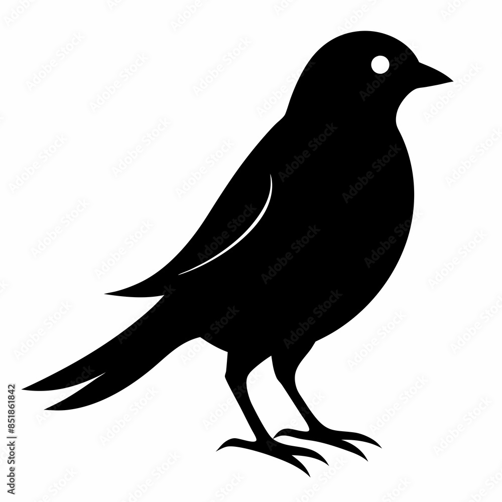 Obraz premium silhouette of a crow