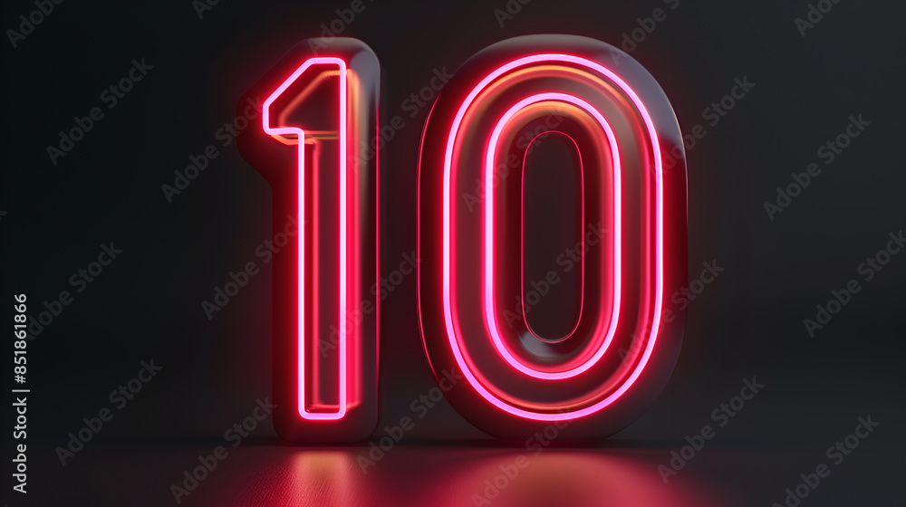 3d render, abstract linear neon number ten, glowing digit isolated on black background
3d render, abstract linear neon number ten, glowing digit isolated on black background