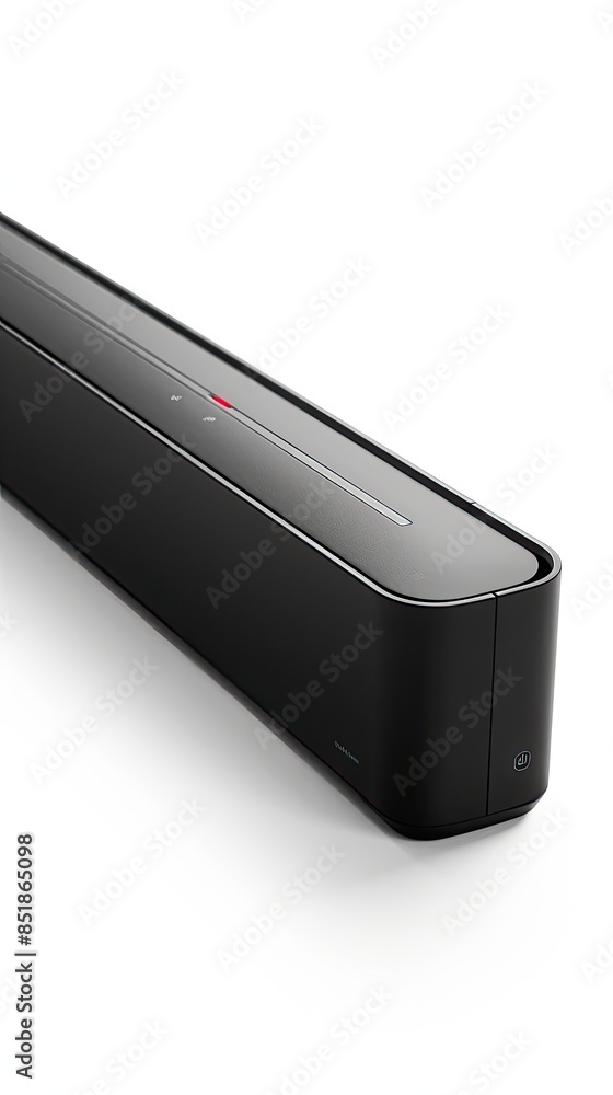 Sleek Luxury Soundbar Product Photography on White Background with High Detail and Modern Design Sleek Luxury Soundbar Product Photography on White Background with High Detail and Modern Design