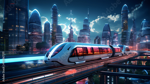 Eco-Futuristic Vortex Transit