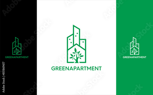 Oak home and appartment modern logo