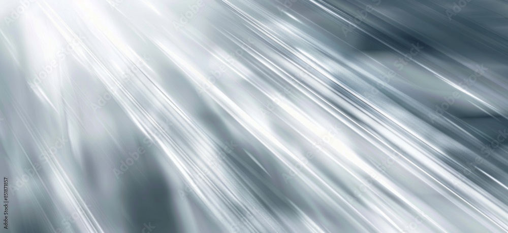 Radiating silver light on a white background, perfect for flyer or banner designs with central copy space Radiating silver light on a white background, perfect for flyer or banner designs with central copy space