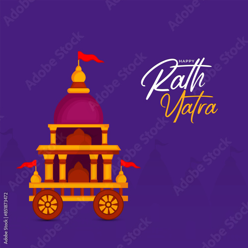 
illustration of Rath Yatra Lord Jagannath festival Social Media Post