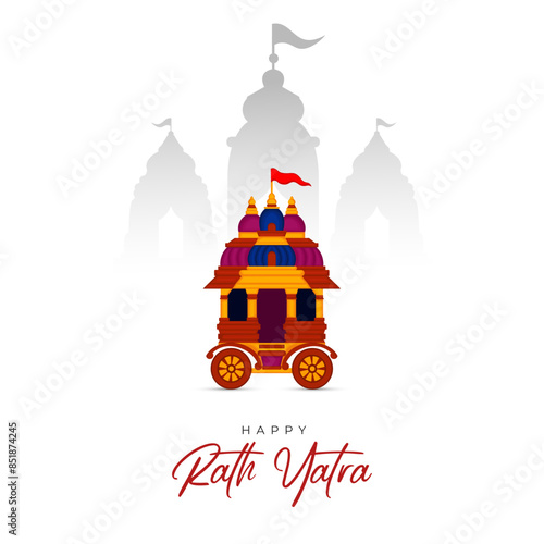 
illustration of Rath Yatra Lord Jagannath festival Social Media Post