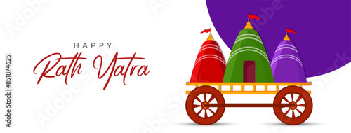 
illustration of Rath Yatra Lord Jagannath festival Social Media Post