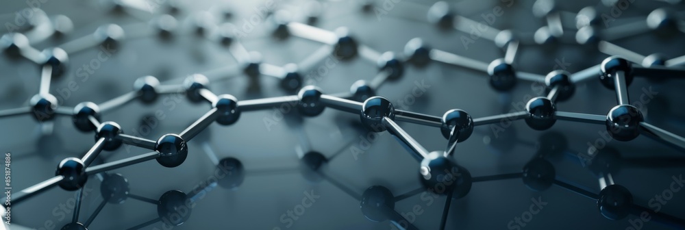 Nanotechnology, a minimalistic 3D nanoscale circuit on a clean gray background, representing nanoelectronics Nanotechnology, a minimalistic 3D nanoscale circuit on a clean gray background, representing nanoelectronics