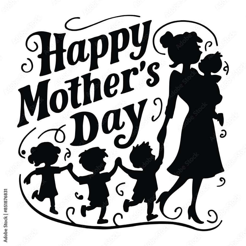 happy mothers day typography vector art illustration happy mothers day typography vector art illustration