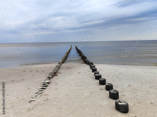 brakwater - baltic sea, Poland photo