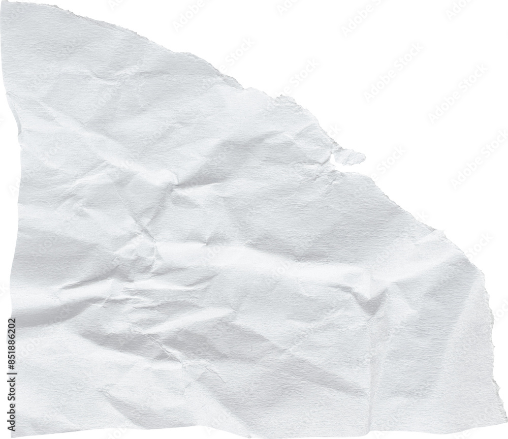 White Textured Torn Paper Piece White Textured Torn Paper Piece