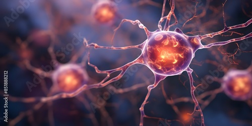 How Amyloidosis Contributes to Memory Loss in Alzheimer's Disease via Amyloid Plaques. Concept Alzheimer's Disease, Amyloidosis, Memory Loss, Amyloid Plaques, Neurodegenerative Disorders photo