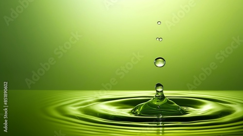 Green water splash_1 photo