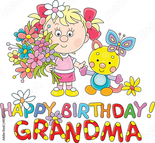 Happy birthday grandma card...
