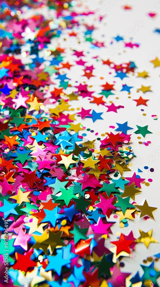 Festive Star Confetti Celebration Festive Star Confetti Celebration