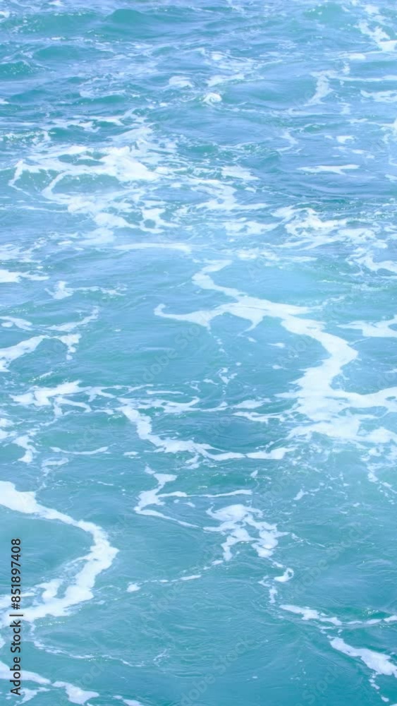 turquoise sea waves taken from the ferry turquoise sea waves taken from the ferry
