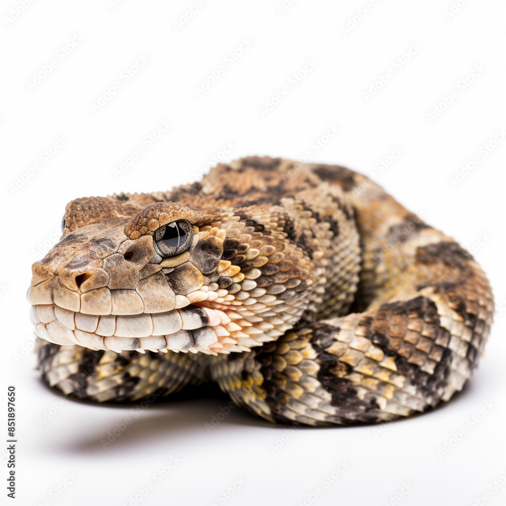 A snake with a snake skin that has a brown stripe on it. A snake with a snake skin that has a brown stripe on it.
