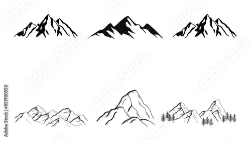Mountain vector set collection.eps