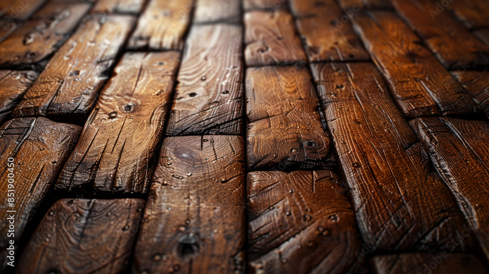 Obraz premium Brown wood texture. Abstract background, empty template