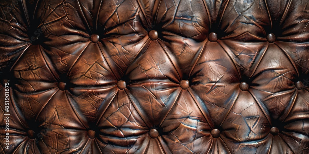 Fototapeta premium brown leather vintage realistic texture