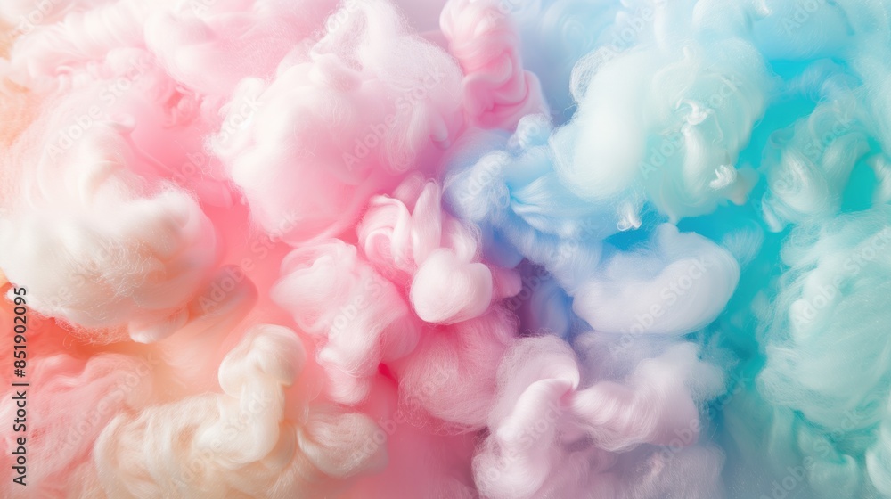 Pastel pink and blue background in cotton candy colors AI generated image Pastel pink and blue background in cotton candy colors AI generated image