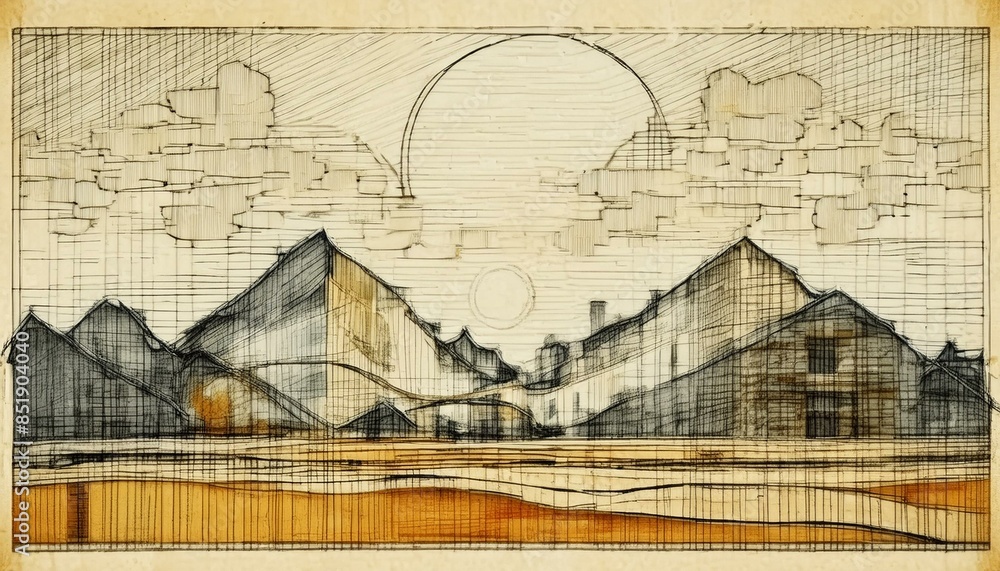 Obraz premium mountain landscape in summer with cloudy sky