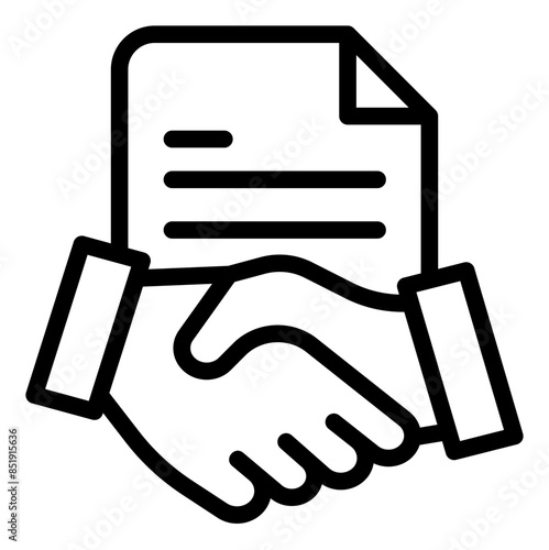 hand line icon vector illustration isolated on white background