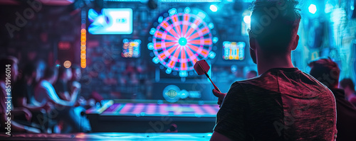 Dartturnier, Dart Meisterschaft Hintergrund Banner