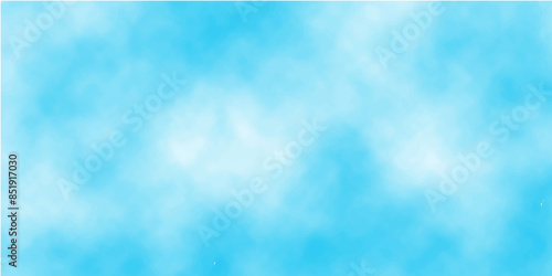 Blue sky with clouds. Sky Nature Landscape Background. Blue sky background with tiny clouds. Background with clouds on blue sky. Sky blue watercolor background. Cloudy blue sky vector illustration.