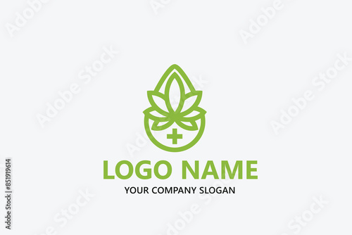 Medical health wealth logo vector