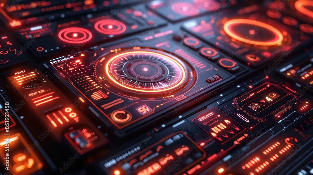 Futuristic Sci-Fi Control Panel Futuristic Sci-Fi Control Panel