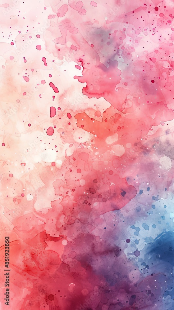Obraz premium A soft and artistic background with watercolor splashes and gradients in pastel hues, blending seamlessly