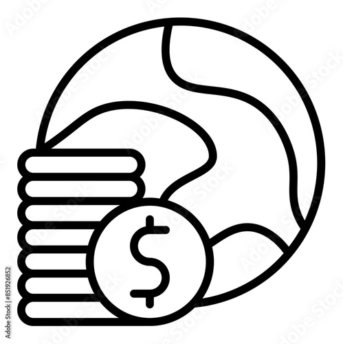 global line icon vector illustration isolated on white background