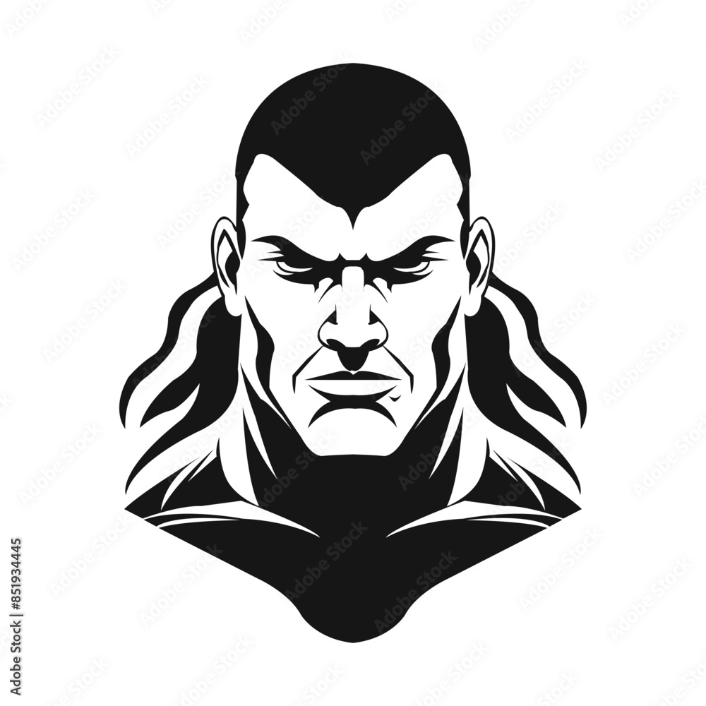 Vector illustration of a bodybuilder, silhouette vector Vector illustration of a bodybuilder, silhouette vector