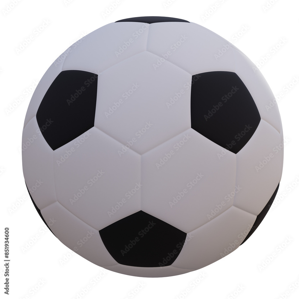 3d render new soccer ball with transparent background 3d render new soccer ball with transparent background