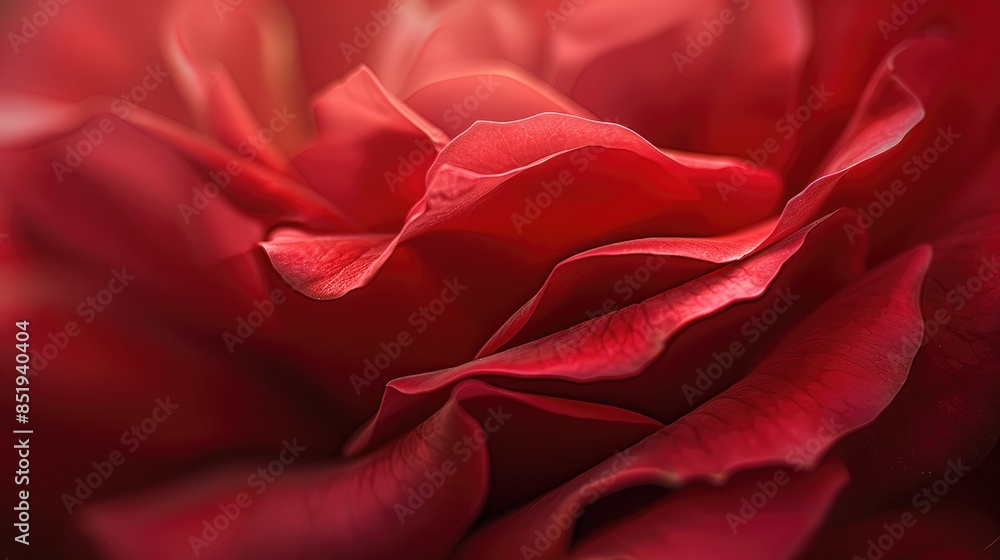 A stunning close up shot of a vibrant red rose blossom A stunning close up shot of a vibrant red rose blossom