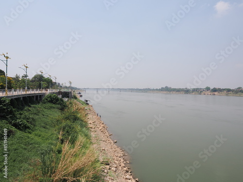 Wallpaper Mural タイ　ノーンカーイ　メコン川 Torontodigital.ca